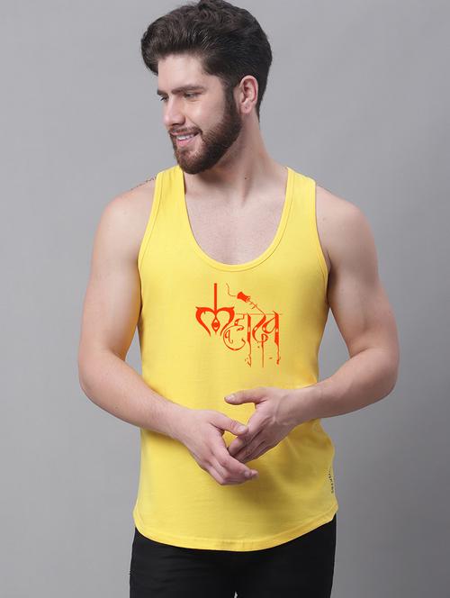 men typographic printed vest - 20965741 - Very Small Image - 1