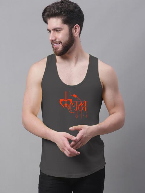 men typographic printed vest - 20965745 - Very Small Image - 1