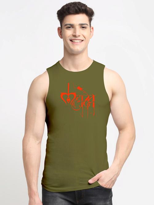 men typographic printed vest - 20965747 - Very Small Image - 1