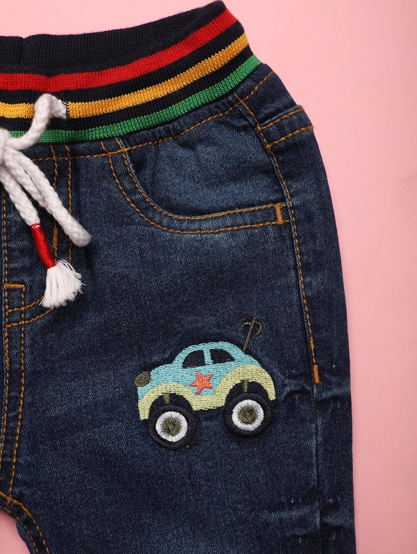 blue patch work slim fit jean - 20965871 - Standard Image - 3