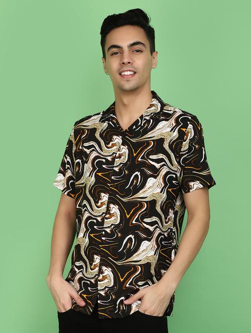 abstract printed casual shirt - 20965882 - Very Small Image - 1