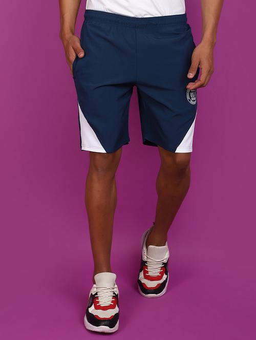 Men Cotton Color Block Shorts - 20965893 - Very Small Image - 1