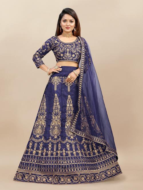 women flared semi-stitched lehnga - 20965955 - Very Small Image - 1