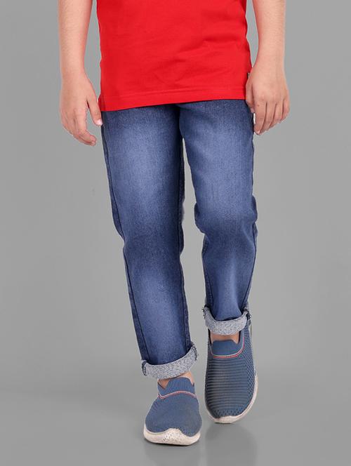 boys mid rise plain jeans - 20966314 - Very Small Image - 1