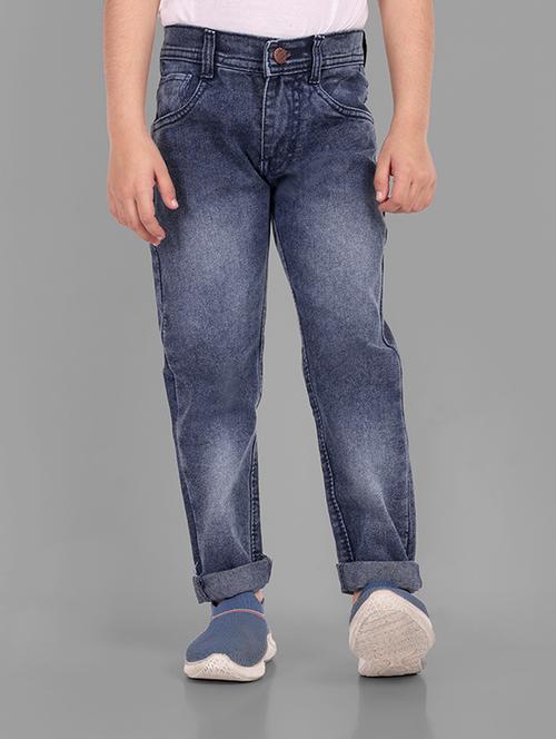 boys mid rise plain jeans - 20966316 - Very Small Image - 1