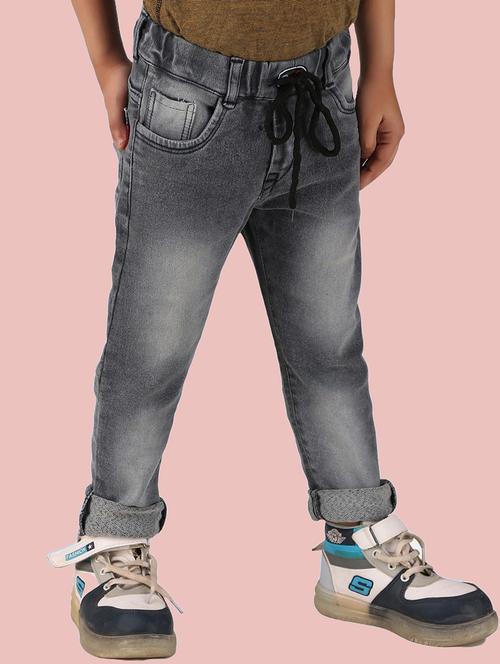 boys mid rise plain jeans - 20966385 - Very Small Image - 1
