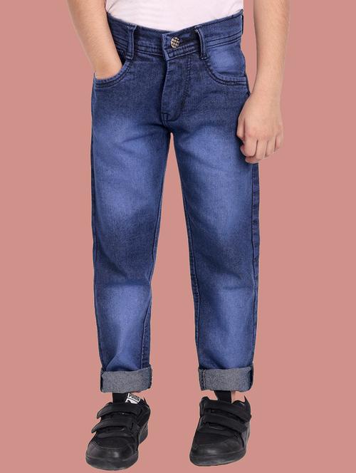 boys mid rise plain jeans - 20966403 - Very Small Image - 1