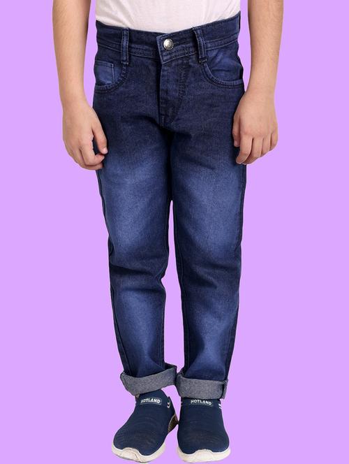 boys mid rise plain jeans - 20966405 - Very Small Image - 1