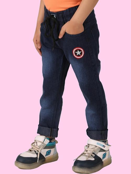 boys mid rise patch work jeans - 20966440 - Very Small Image - 1