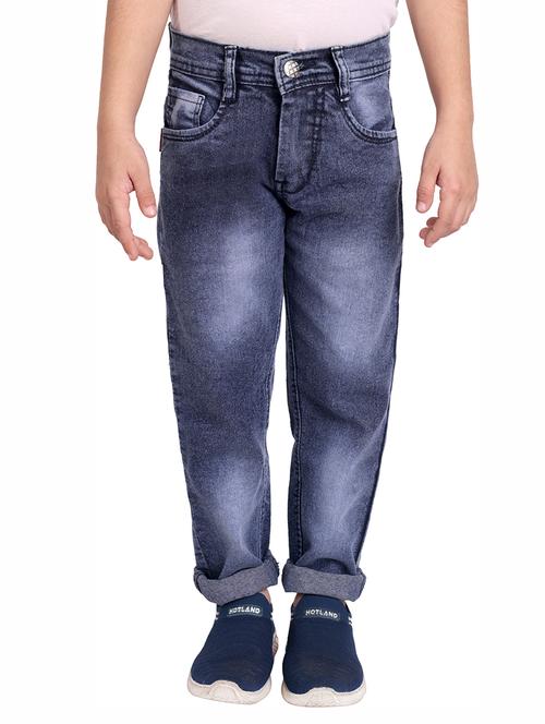 boys mid rise plain jeans - 20966457 - Very Small Image - 1