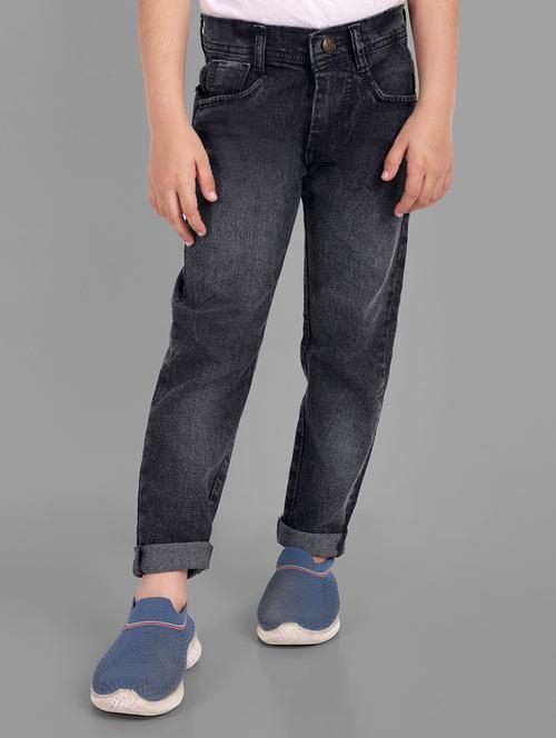 boys mid rise plain jeans - 20966658 - Very Small Image - 1