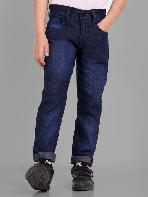 boys mid rise plain jeans - 20966758 - Very Small Image - 1