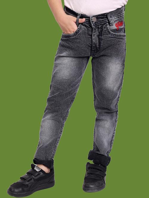 boys mid rise plain jeans - 20966811 - Very Small Image - 1