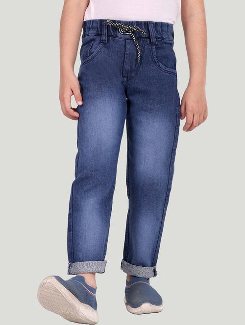 boys mid rise plain jeans - 20966829 - Very Small Image - 1