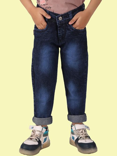 boys mid rise plain jeans - 20966877 - Very Small Image - 1