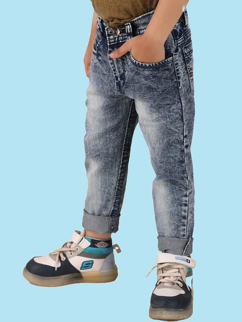 boys mid rise plain jeans - 20966878 - Very Small Image - 1