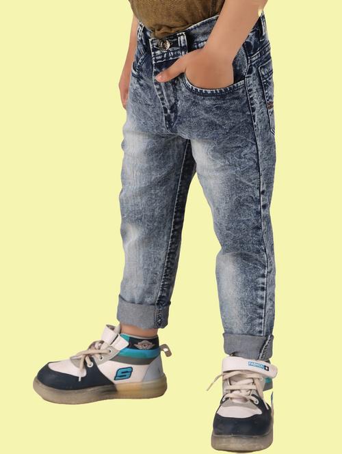 boys mid rise plain jeans - 20967058 - Very Small Image - 1