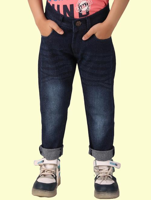 boys mid rise plain jeans - 20967105 - Very Small Image - 1