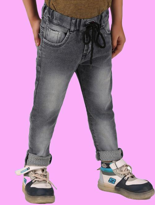 boys mid rise plain jeans - 20967145 - Very Small Image - 1