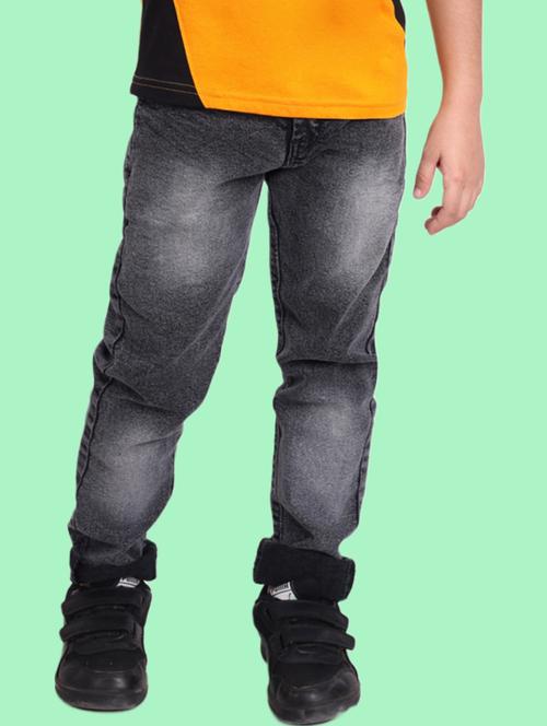 boys mid rise plain jeans - 20967392 - Very Small Image - 1