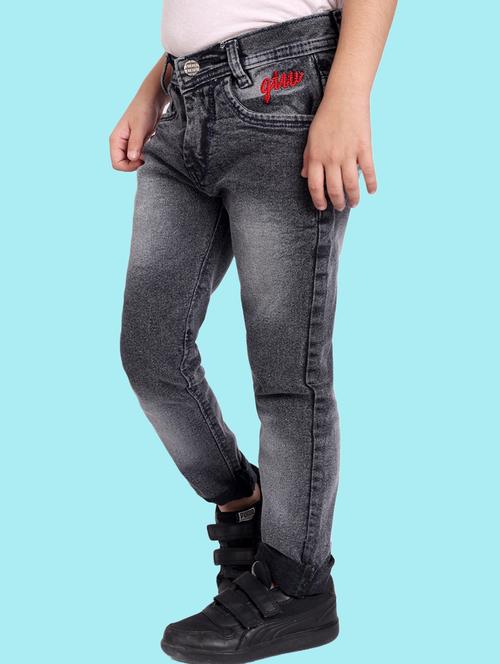 boys mid rise plain jeans - 20967411 - Very Small Image - 1