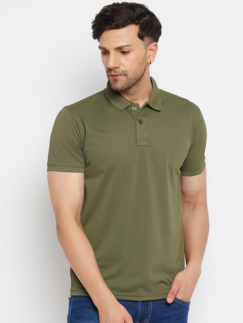 men polo neck solid t-shirt - 20967832 - Very Small Image - 1