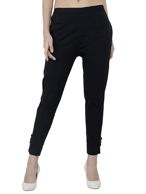 women mid-rise solid cigarette pant trouser - 20969076 - Very Small Image - 1