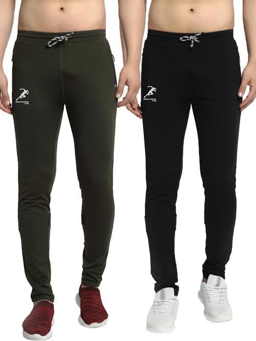 pack of 2 solid full length track pants - 20970180 - Very Small Image - 1