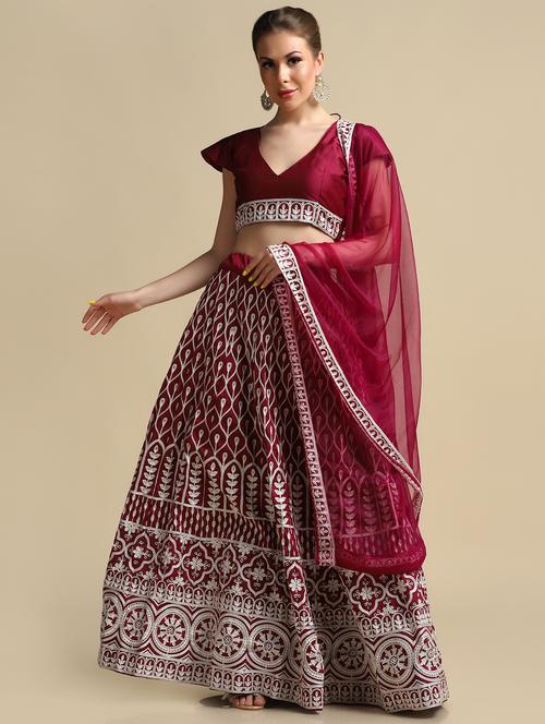 women embroidered lehenga choli with dupatta - 20970467 - Very Small Image - 1
