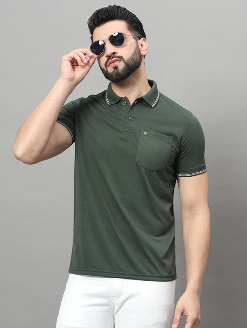 men solid polo t-shirt - 20972072 - Very Small Image - 1