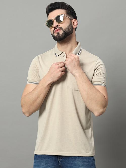 men solid polo t-shirt - 20972078 - Very Small Image - 1