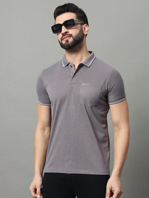 men solid polo t-shirt - 20972080 - Very Small Image - 1