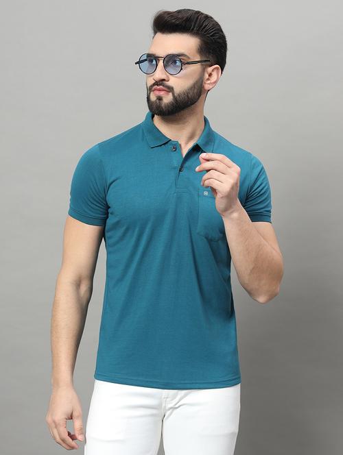 men solid polo t-shirt - 20972081 - Very Small Image - 1