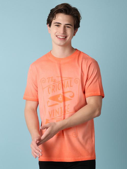 Men Front Print Short Sleeve T-shirt - 20973910 - Very Small Image - 1