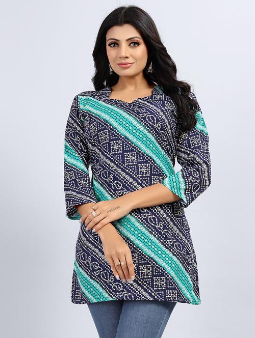 women three quarter sleeve straight kurti - 20974013 - Very Small Image - 1
