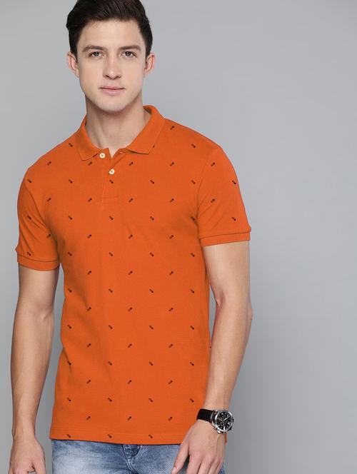 men polo neck printed t-shirt - 20977334 - Very Small Image - 1