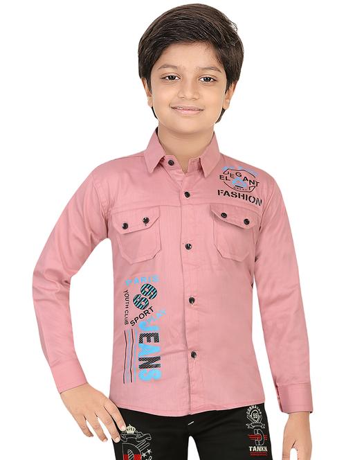 boys long sleeved placement printed shirt - 20977506 - Very Small Image - 1