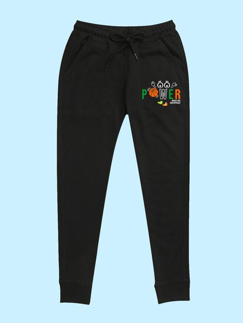 black placement print detailed jogger - 20978719 - Very Small Image - 1