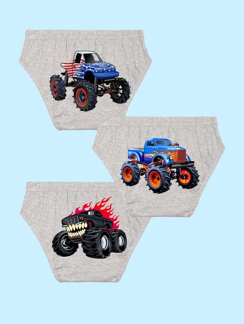 pack of 3 printed briefs - 20979223 - Very Small Image - 1