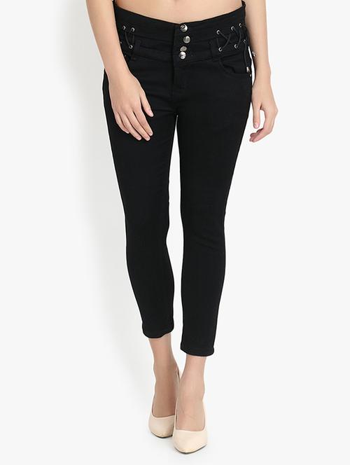 women high rise denim jeans - 20981457 - Very Small Image - 1