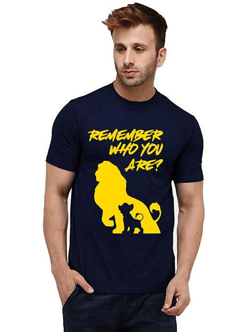 men round neck front print t-shirts - 20984023 - Very Small Image - 1