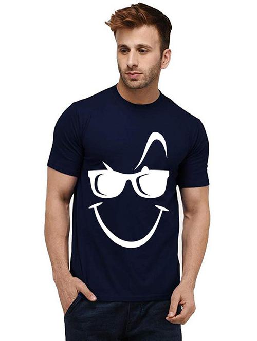 men round neck front print t-shirt - 20984045 - Very Small Image - 1