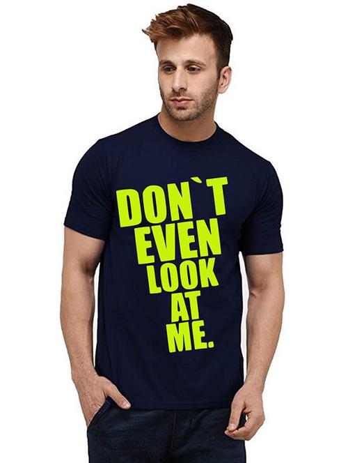 men's round neck front print t-shirt - 20984073 - Very Small Image - 1