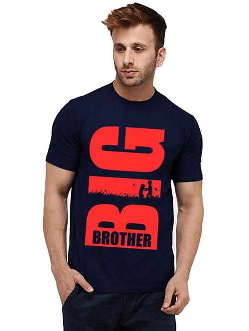 men round neck front print t-shirt - 20984078 - Very Small Image - 1