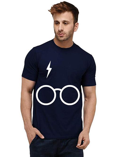 men front print round neck t-shirts - 20984082 - Very Small Image - 1