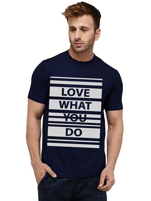 men round neck front print t-shirts - 20984116 - Very Small Image - 1