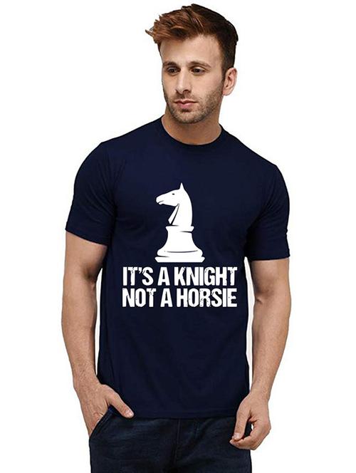 men round neck front print t-shirt - 20984132 - Very Small Image - 1