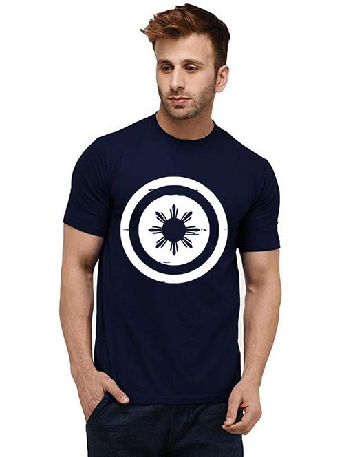 men round neck front print t-shirt - 20984142 - Very Small Image - 1