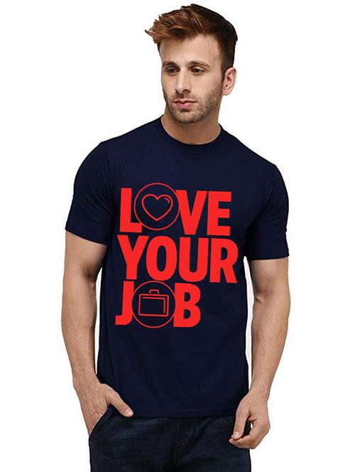 men round neck front print t-shirts - 20984240 - Very Small Image - 1