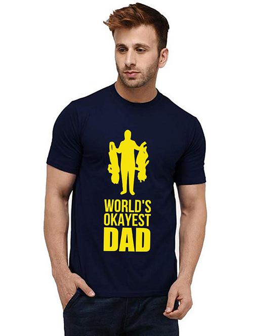 men round neck front print t-shirt - 20984255 - Very Small Image - 1